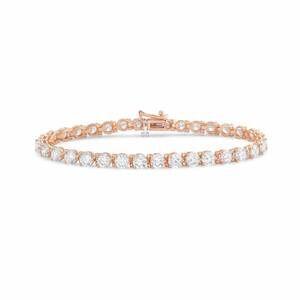 NEW DIANA M JEWELS women's round lab-grown diamond tennis bracelet (2.00 ct) - c